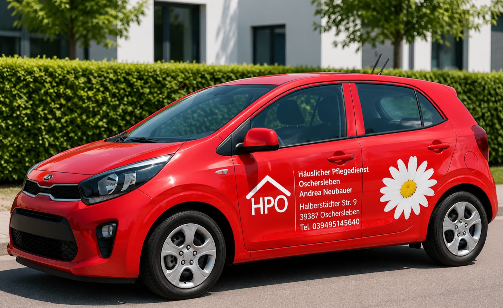 Pflegefahrzeug des Häuslichen Pflegedienstes Oschersleben